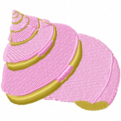 Seashell Embroidery Design 9 Seashell Embroidery Design 9